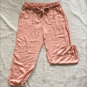 Silky Lounge Pants with Elastic Waist Band